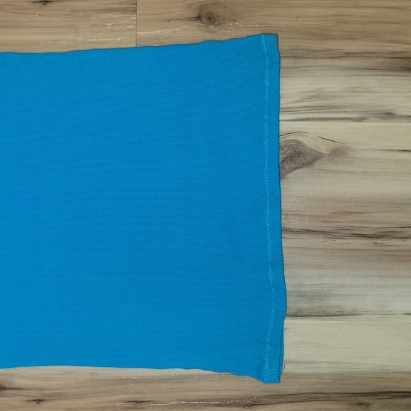 Turquoise Ribbed Tank Top - Picture 8 of 11